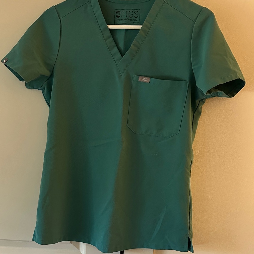 Figs Catarina V Neck Scrub Top XS Marine